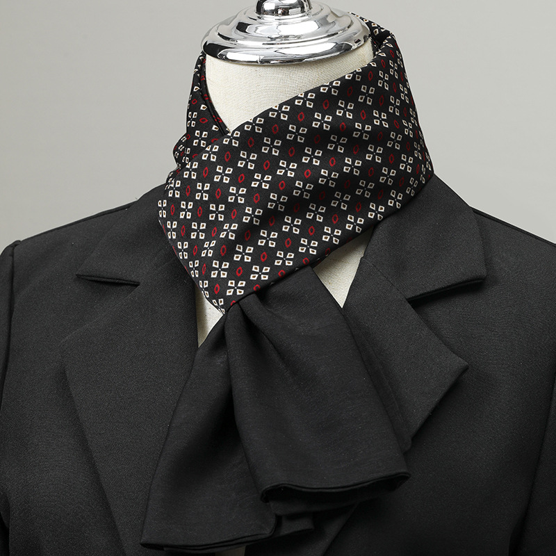 Winter Wear Clothes - Men's Scarf Imitation Silk Neck Scarf