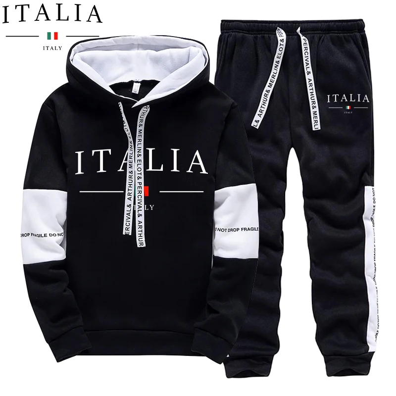 Winter Clothing Hoodie - Autumn Winter Men's Tracksuit Casual Hooded