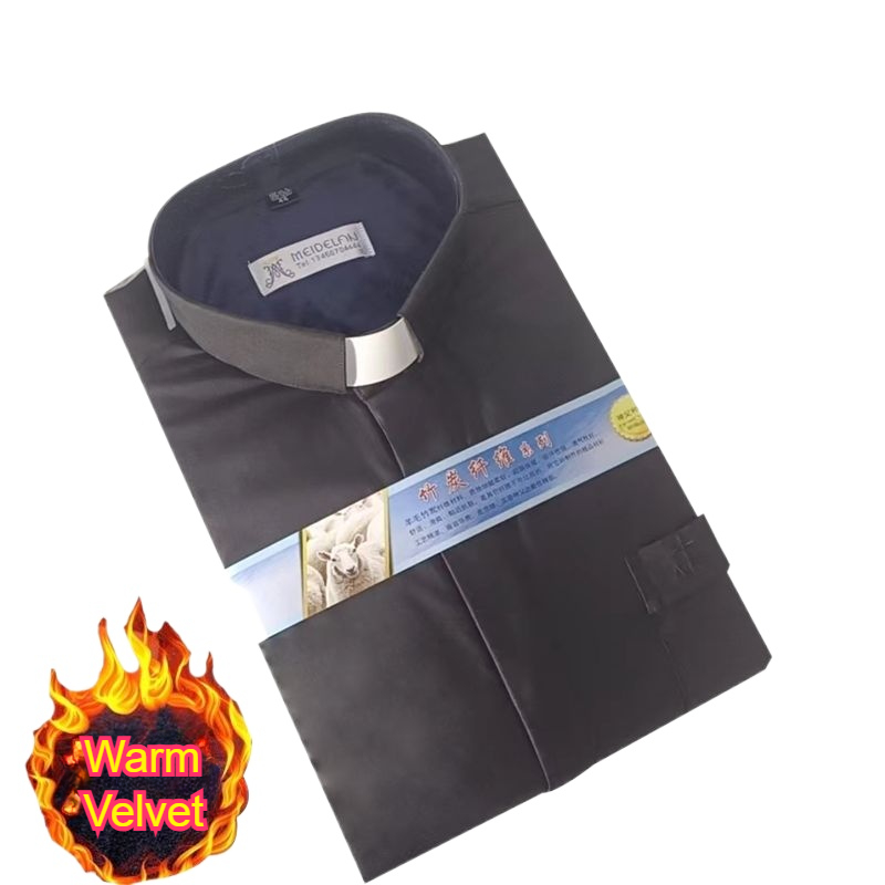 Winter Clothing In Spanish - Winter Long Sleeve Men's Tab Collar