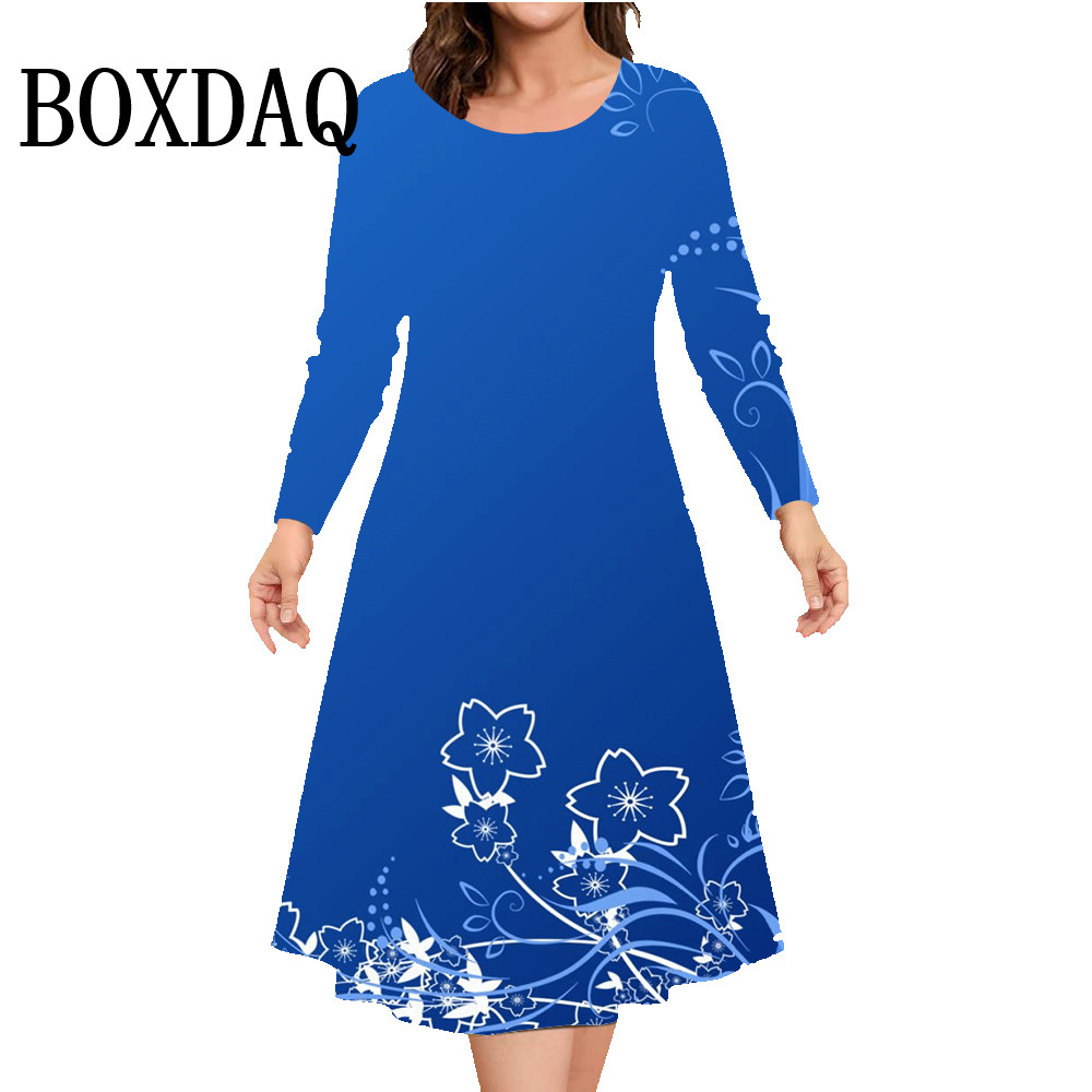 Autumn Winter Long Sleeve Dres - огляд і ціна Winter Clothing Plus Size