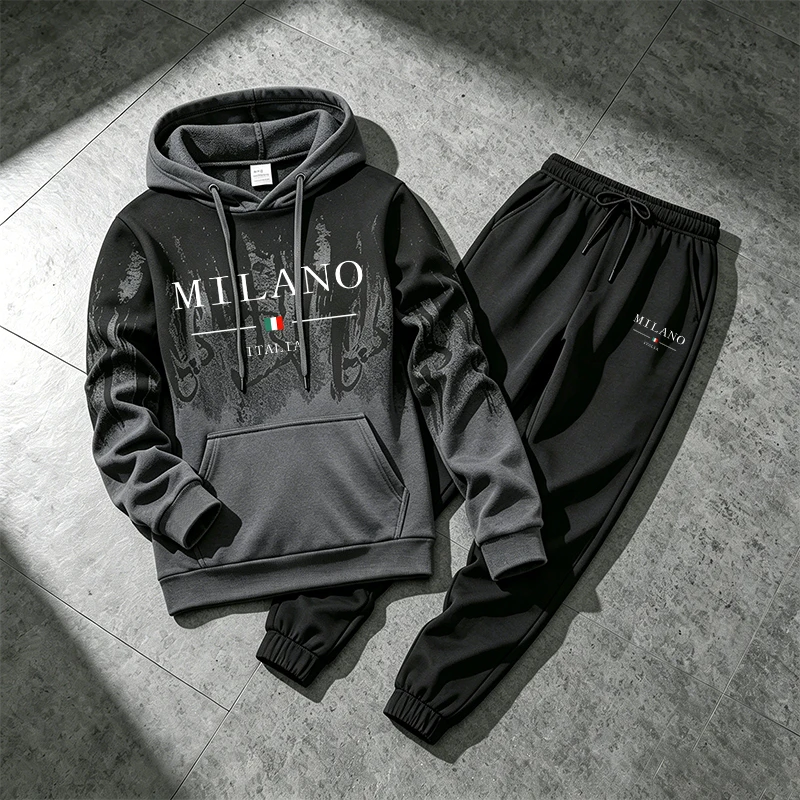 Splashed ink Men's Hoodie Trac - огляд і ціна Winter Clothing Hoodie