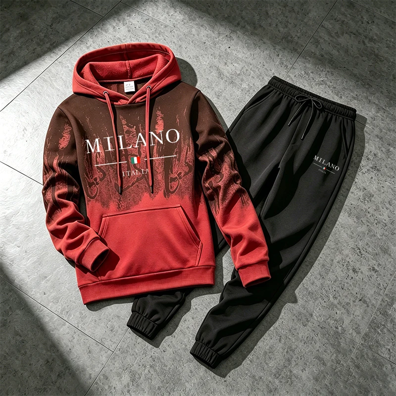 Splashed ink Men's Hoodie Trac - огляд і ціна Winter Clothing Hoodie