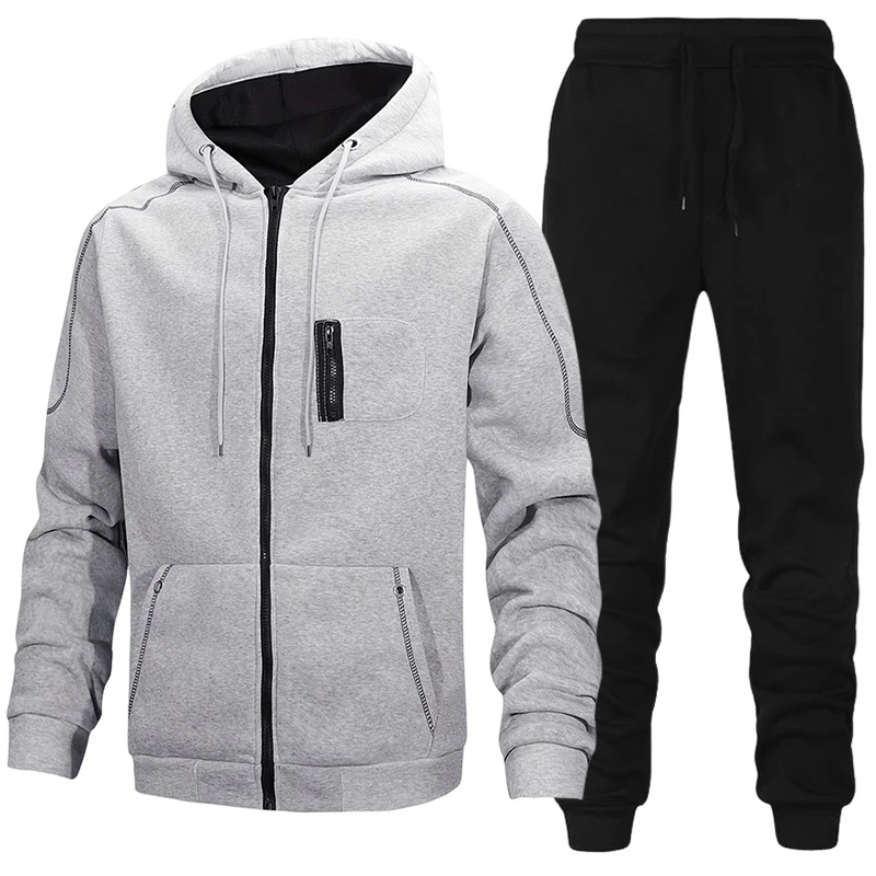 Fashion Men's Tracksuit Casual - огляд і ціна Winter Clothing Hoodie