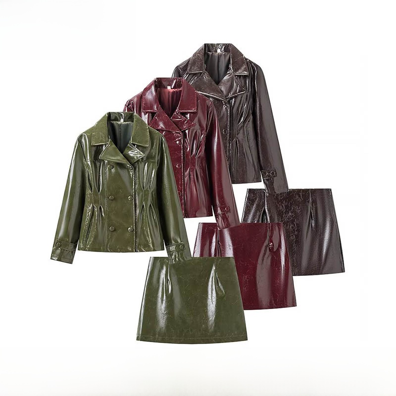 Fashionable Bright Leather Jac - огляд і ціна Warm Winter Clothing