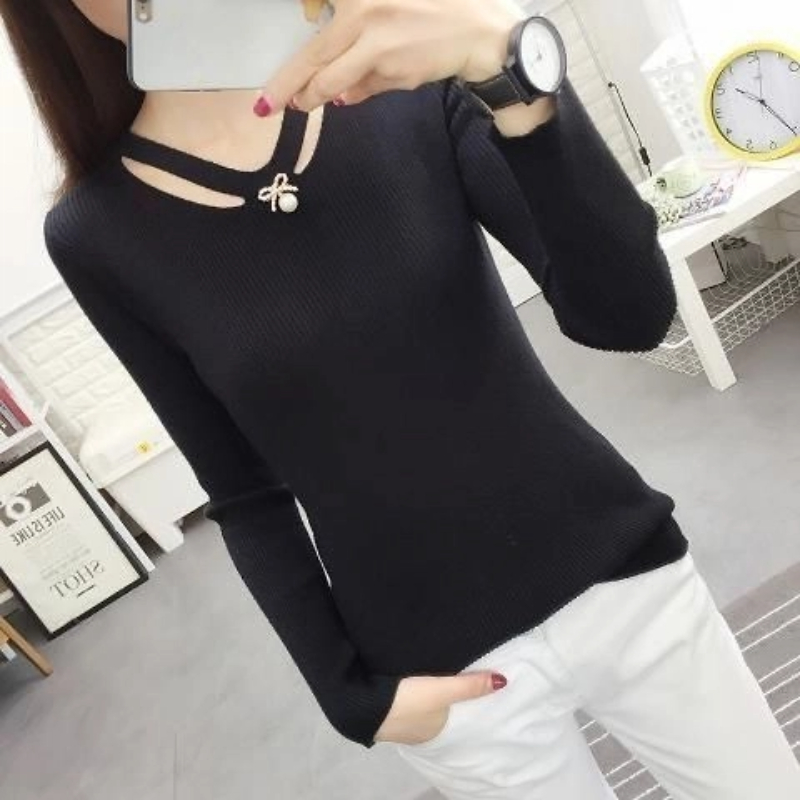 V Neck Knitting Slim Simplicit - огляд і ціна Winter Clothing Trends