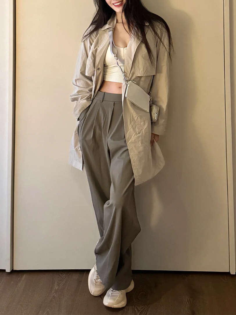 Pocketed suit pants with pleat - огляд і ціна Winter Wear Clothes