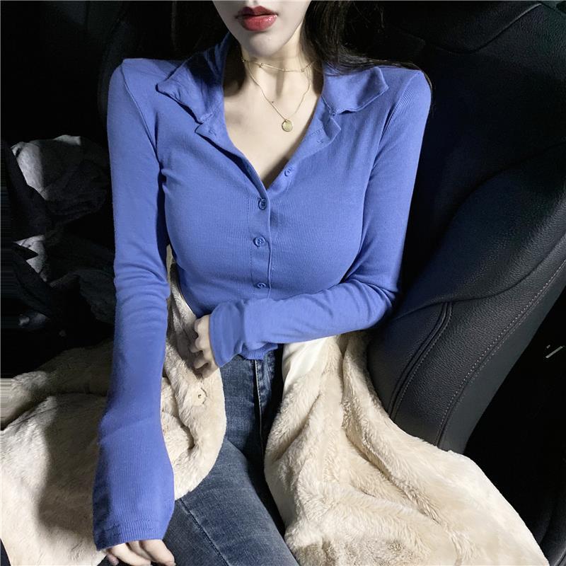 Women's Polo 100℅ Cotton Blue  - огляд і ціна Winter Clothing Trends