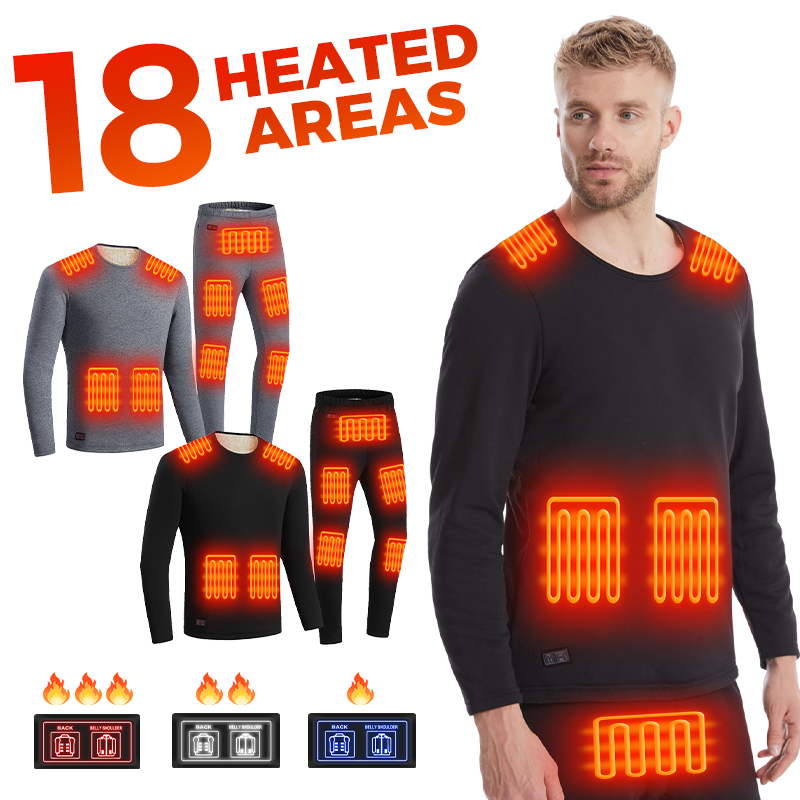 Unisex 18 Zone Heated Underwea - огляд і ціна Warm Winter Clothing