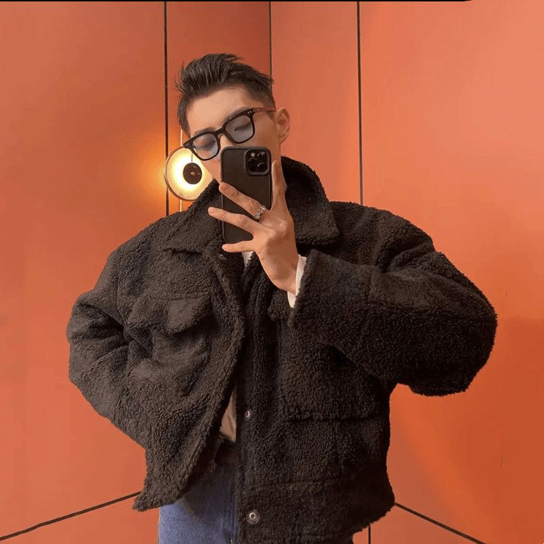 2024 New Men's Lamb Plush Jack - огляд і ціна Winter Clothing Trends