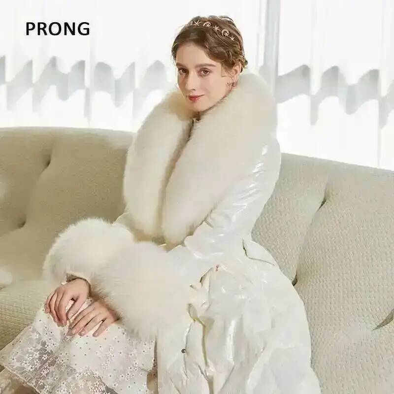 100% Real Fox Fur Collar Winte - огляд і ціна Winter Wear Clothes