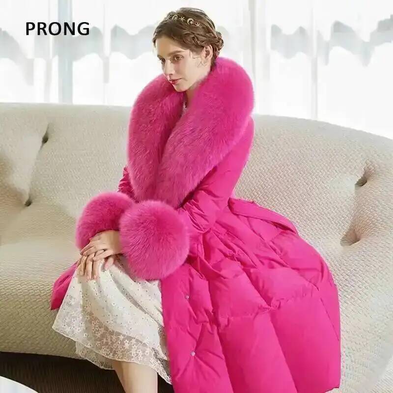 100% Real Fox Fur Collar Winte - огляд і ціна Winter Wear Clothes