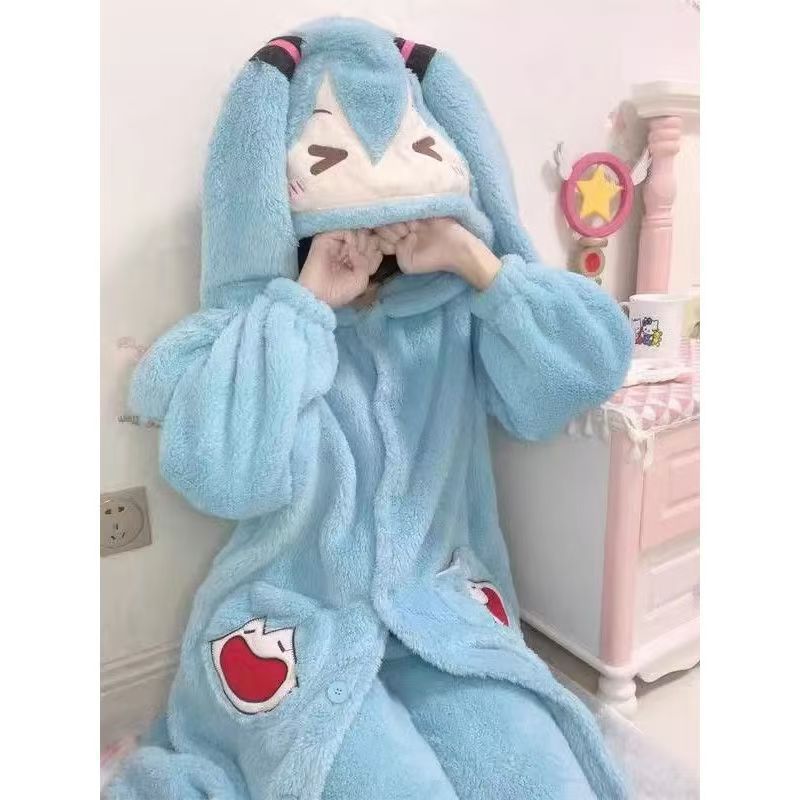 Miku Anime Pajamas Cute Winter - огляд і ціна Warm Winter Clothing