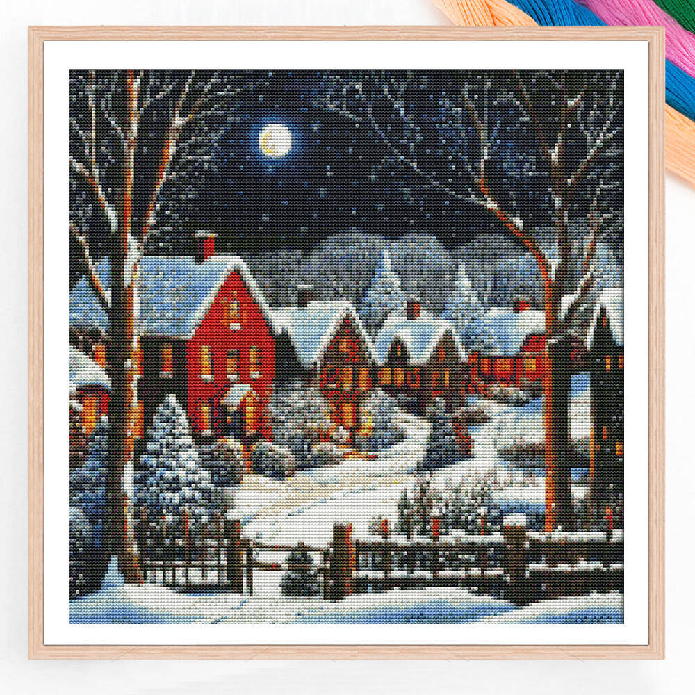 Winter House Snow Scenery Pain - огляд і ціна Winter Clothing Pinterest
