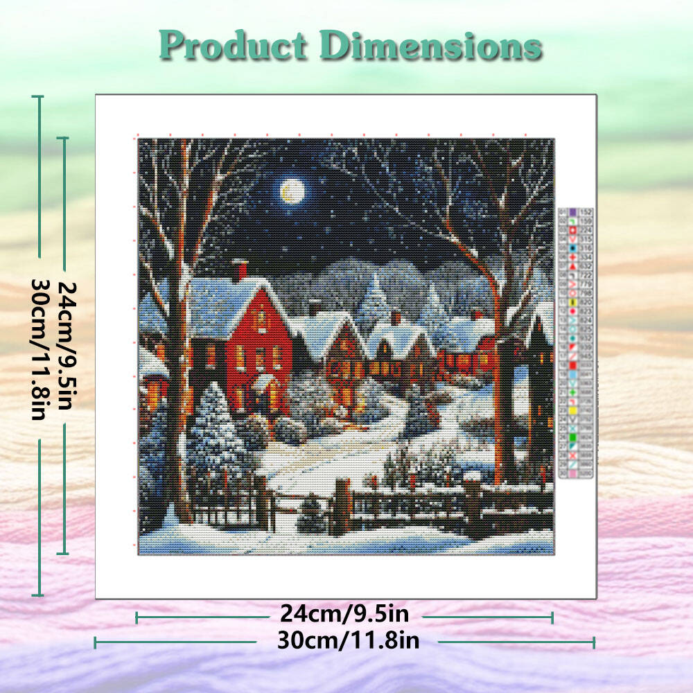 Winter House Snow Scenery Pain - огляд і ціна Winter Clothing Pinterest